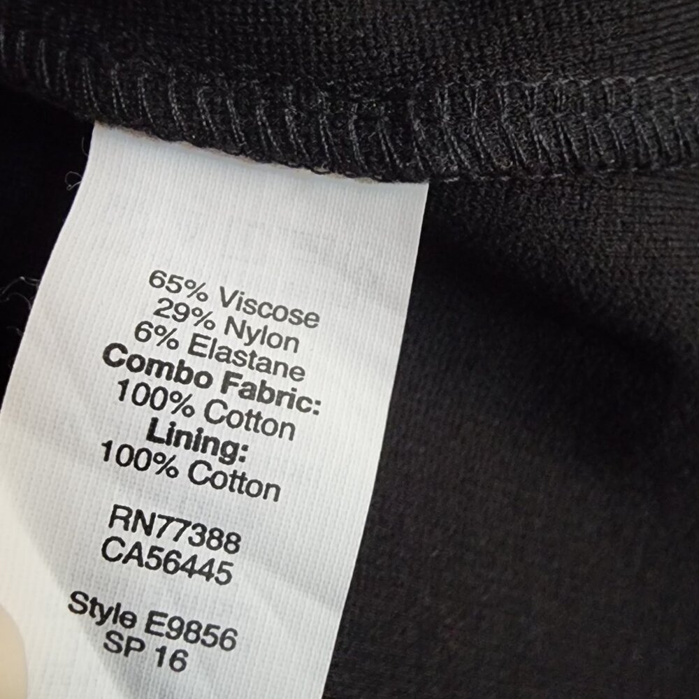 J Crew Dress‎ Womens Size 8 Solid Black Textured LBD Classic Sleeveless Stretch - Picture 6 of 8